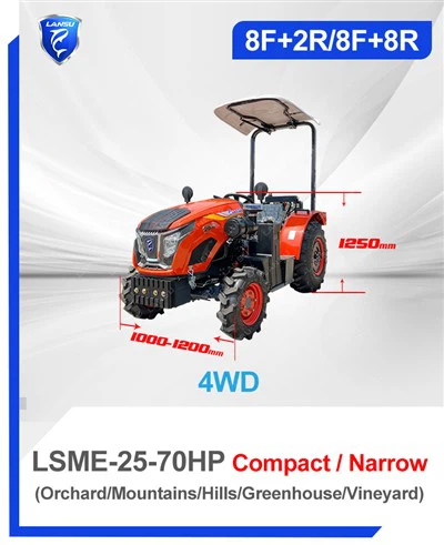 Компактный садовый трактор Маленький четырехколесный сад трактор